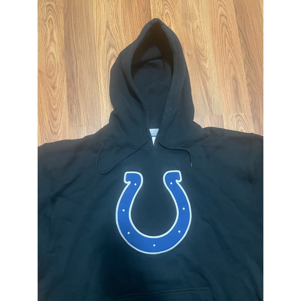 Reebok Indianapolis Colts Hoodie Mens 2XL Pullover NFL Logo Sweatshirt